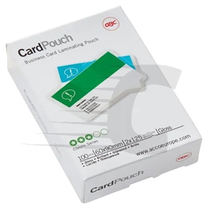 GBC carteras de plastificación tarjeta 60x90mm brillo 2x125 micras (100 unidades) (GBC 3743157)