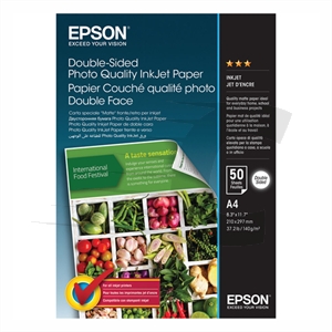Epson S400059 papel foto doble cara de inyección de tinta 140 g | A4 | 50 hojas
