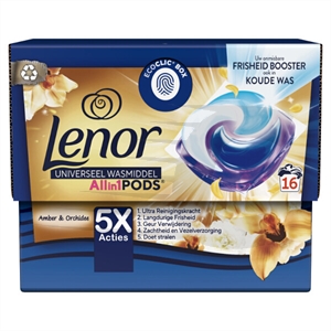 Lenor Ámbar y Orquídea All in One - Detergente | 16 lavados