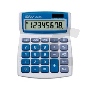 IBICO 208X | Calculadora Blanco/Azul