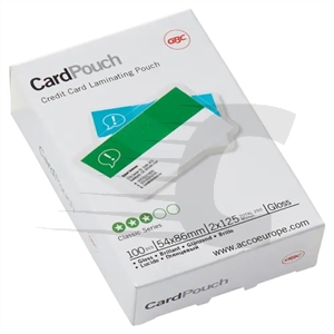 GBC carteras de plastificación tarjeta 54x86mm brillo 2x125 micras (100 unidades) (GBC 3740300)