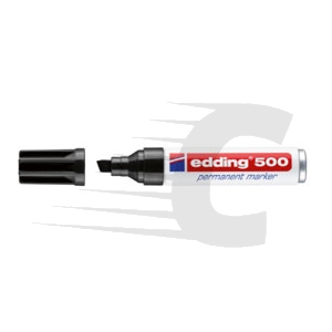 Rotulador permanente Edding 500 Punta redonda 2 7mm Negro