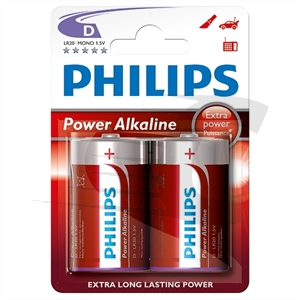 Philips Power D/LR20/MN1300 Pilas Alcalinas 2 unidades