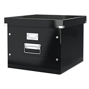 Caja almacenaje | Leitz 6046 WOW | 356 x 282 x 370 mm | Negra