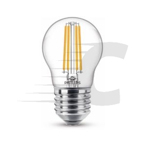Bombilla Philips LED E27 | bola | filamento | luz cálida | 6,5W