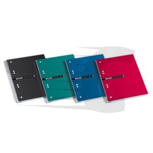 Enri Cuaderno espiral A5+ | Cuadrícula 5 mm Tapa dura Surtido