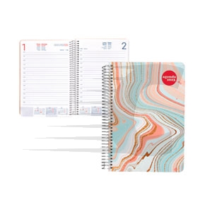 Agenda 2023 A5 | Día vista | Espiral | Ondas