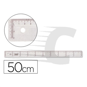 Regla milimetrada plástico 30 cm. Faibo - MANUALIDADES TRASGU