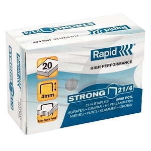 Grapas fuertes Rapid 21/4 galvanizadas (5000 unidades)