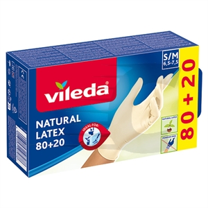 Vileda Guantes de Látex Talla S/M