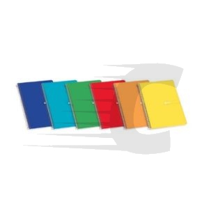 Enri Cuaderno espiral A5 | Cuadrícula 4 mm 60 g Tapa blanda Surtido