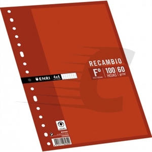 Enri 100430055 recambio 100 hojas | 4x4 | 60 gr.