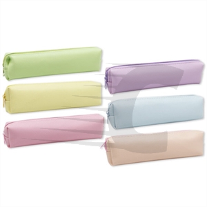 Estuche portatodo cuadrado - colores pastel surtido