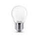 Bombilla Philips LED E27 | bola mate | luz cálida | 6.5W