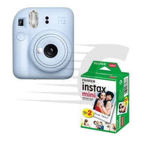 Fujifilm instax mini 12 Azul Pack cámara + Papel foto